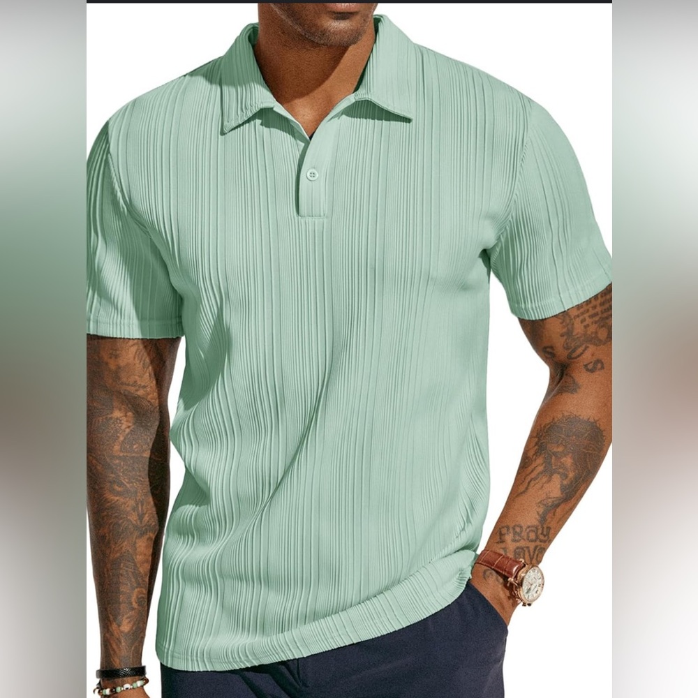 Men's Mint Green Polo Shirt